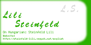 lili steinfeld business card